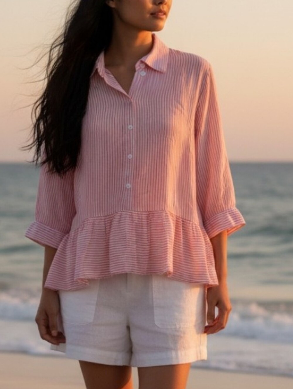 Saks Fifth Avenue blouse Women's Size Medium pink
